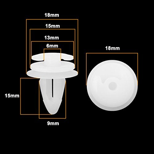 uxcell 25 Pcs White Door Trim Panel Retainer Clips 51411973500 for BMW - Image 3