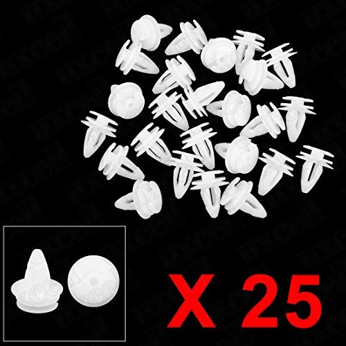 uxcell 25 Pcs White Door Trim Panel Retainer Clips 51411973500 for BMW - Image 4