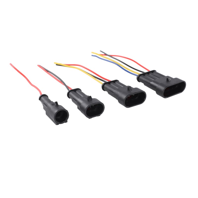 26 Set Waterproof Wire Connectors Quick Disconnect Automotive Electrical Connector 1P 2P 3P 4P with 16 Gauge Wire - Image 4