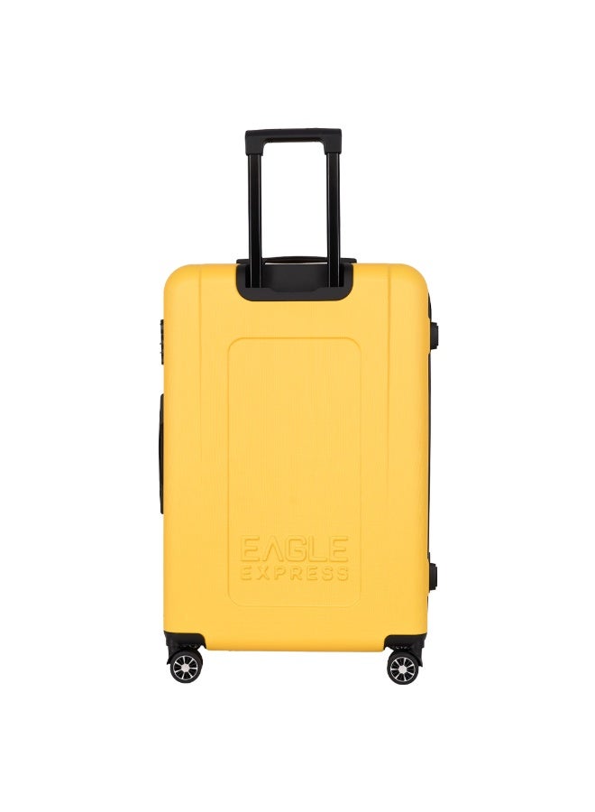 Eagle Express Patron ABS Hard Trolley Luggage - 24 inch - Yellow - Free Protective Cover - 1-Year Warranty - Image 2