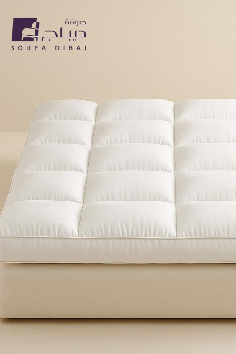 Soufa Dibaj Package | Comfort Mattress Topper 14 cm and 2 Hotel Pillows - Image 4