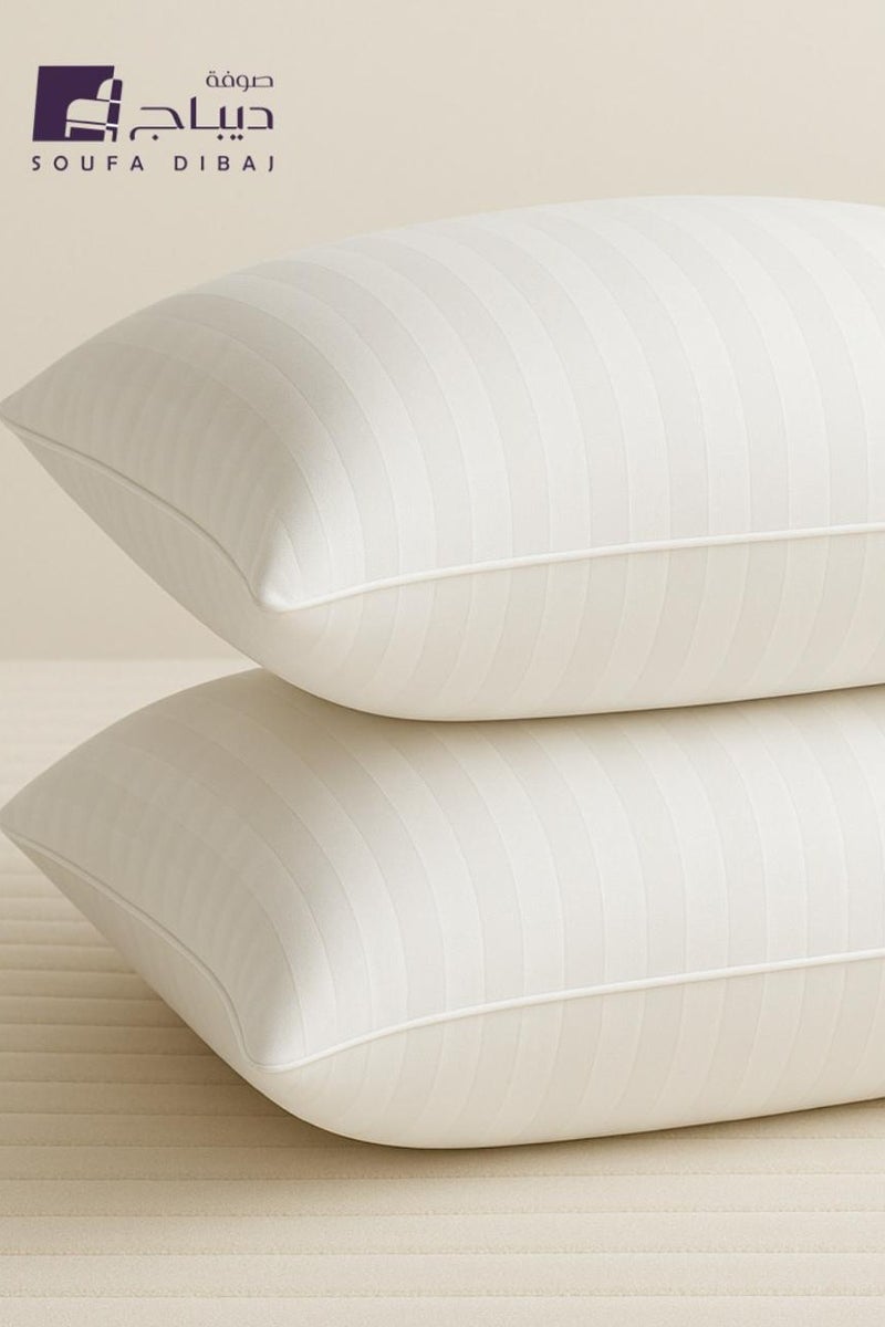 Soufa Dibaj Package | Comfort Mattress Topper 14 cm and 2 Hotel Pillows - Image 2