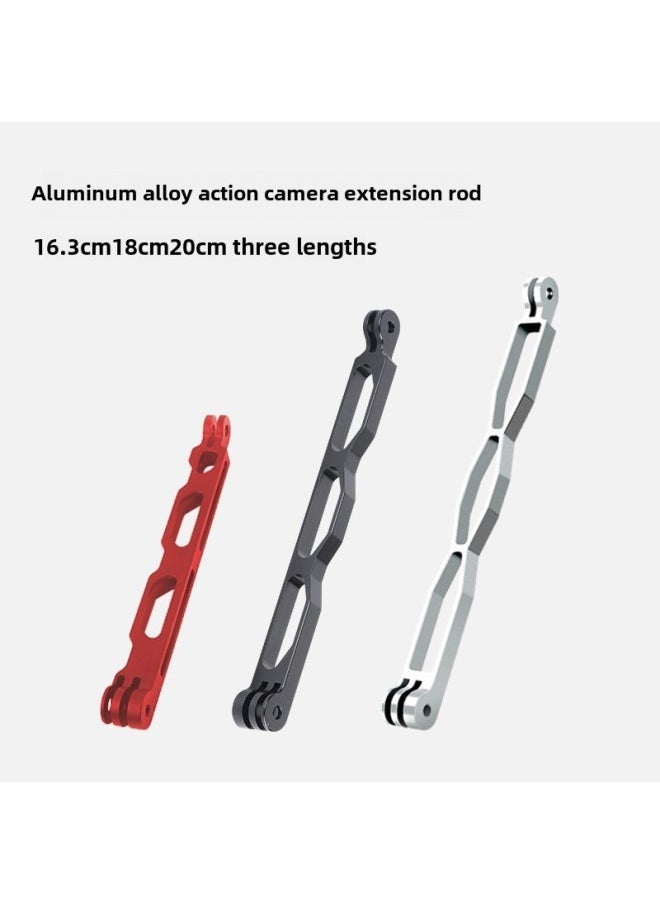 Generic Sports Camera Riding Helmet Extension Arm Extension Rod Bracket For GoPro12/11insta360One X3-Color:Black 8.8cm  - Image 2