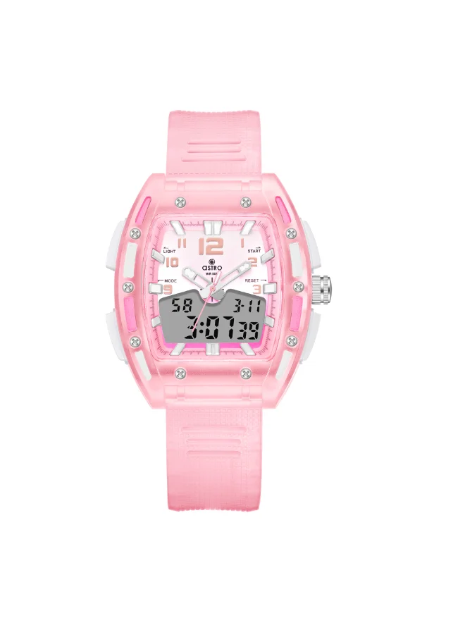 أسترو Kids Analog-Digital Rose Gold Dial Watch - A24803-PPPP