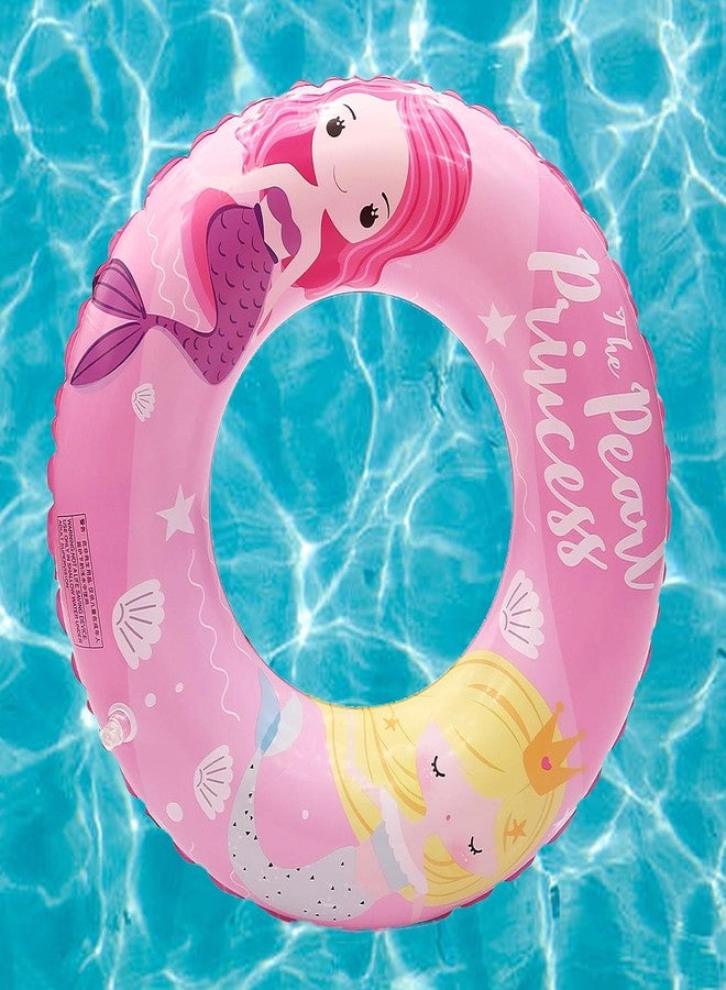 NHR Inflatable Pearl Princess Swimming Ring for Kids, Safe Water Float Tube for Pool & Beach, Swim Tube, Durable Inflatable Water Ring for Boys and Girls (3+ Years) - Image 1