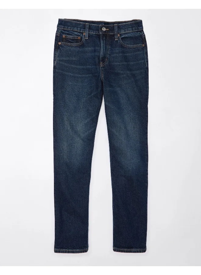 American Eagle AE Stretch Super High-Waisted Ankle Straight Jean
