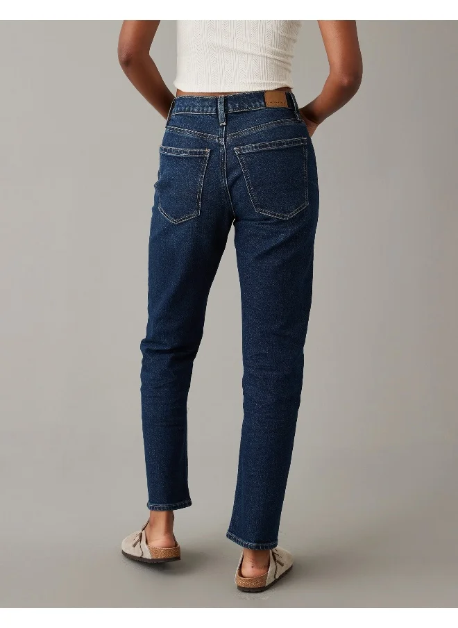 American Eagle AE Stretch Super High-Waisted Ankle Straight Jean