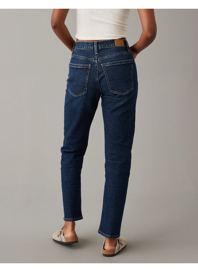 American Eagle - AE Stretch Super High-Waisted Ankle Straight Jean - Image 1