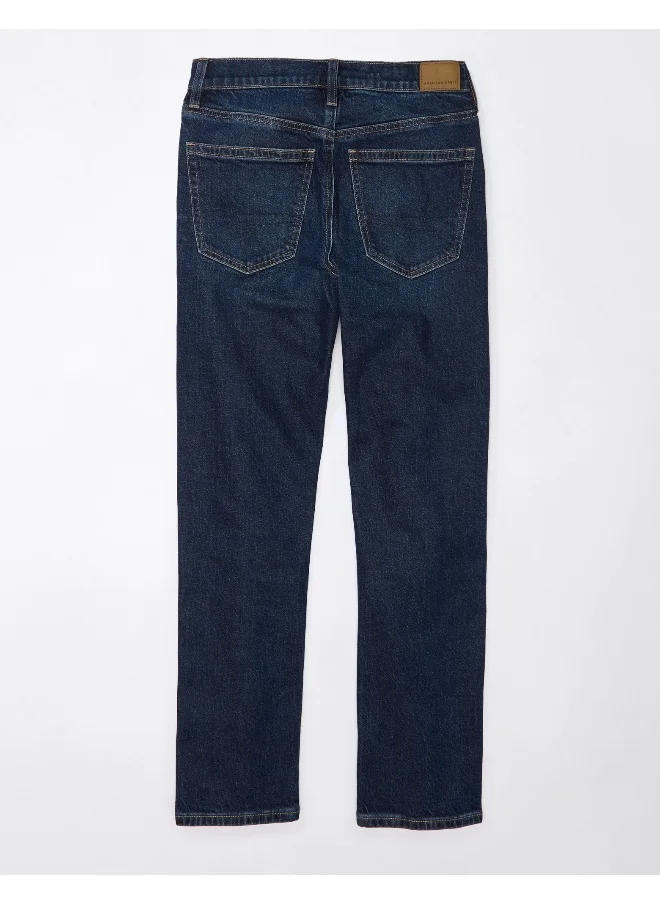 American Eagle AE Stretch Super High-Waisted Ankle Straight Jean