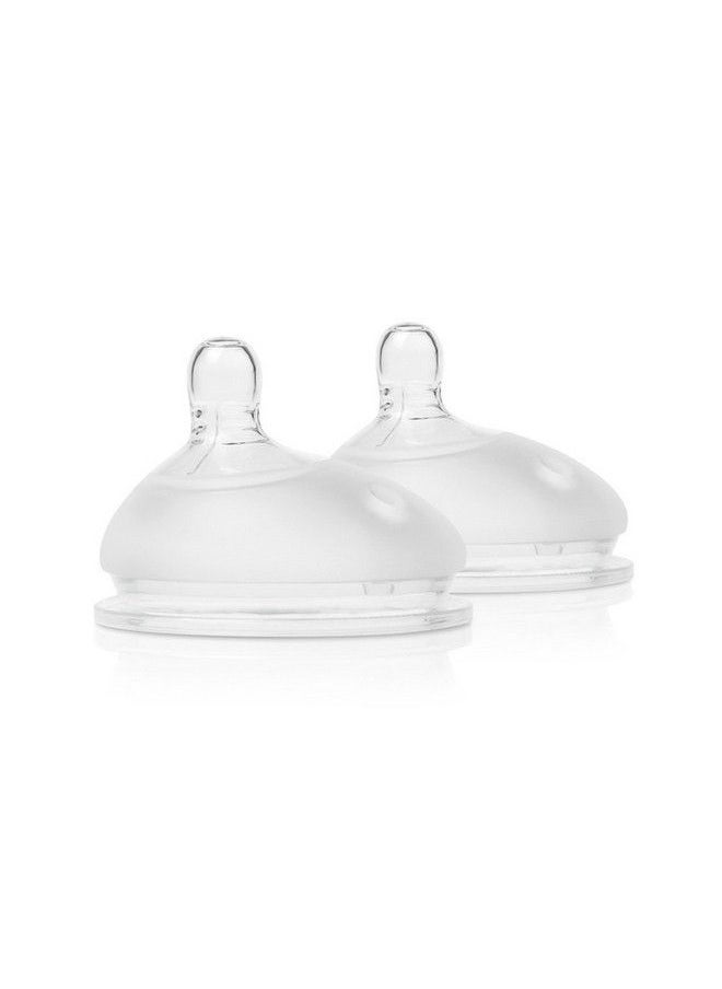 Olababy Gentle Bottle Silicone Replacement Nipple 2 Pack (6+ Months/Fast Flow)  - Image 2