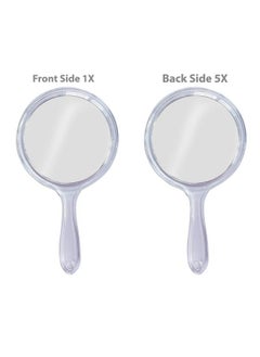 Handle Mirror For Makeup For Women And Girls 1X5X Zoom (1Pcs) (White) - pzsku/Z106023FD58DAEDADDF3DZ/45/_/1682334201/7c1d2917-0afd-4cce-aaf8-eaa3e32b6712