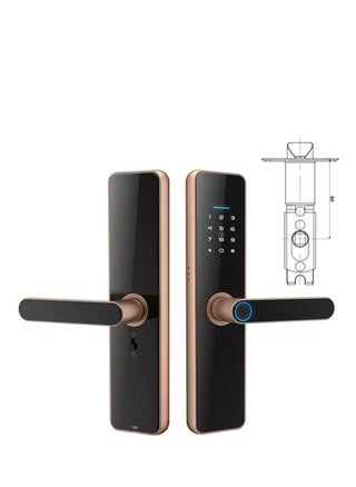 Smart Door Lock 5-IN-1 Unlock Method, With TTlock/Tuya App, Fingerprint,Password, Card Interior, Key, Smart Door Handle For Home Apartment - pzsku/Z10602A3B83ADE793037BZ/45/_/1722239412/6d6fea05-2620-4c6d-9712-b123e156508c