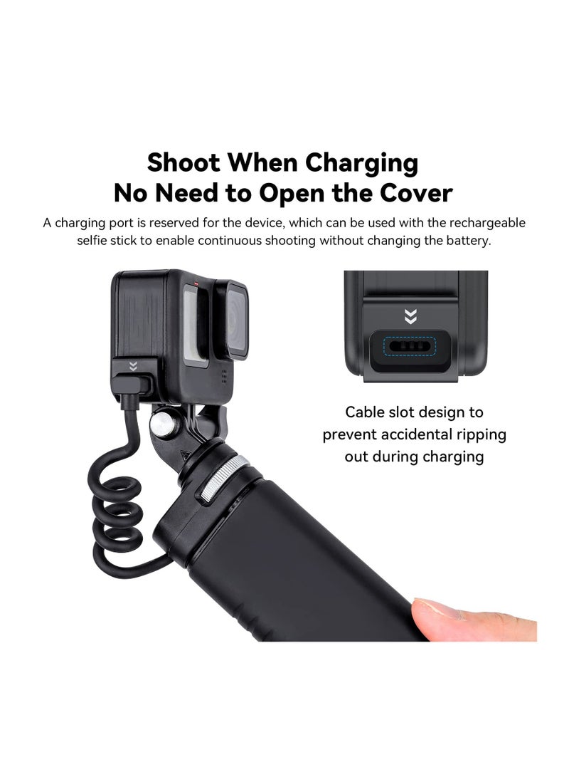 SYOSI Upgraded Battery Door Cover for GoPro 12 11 10 9, Water Snow Resistant Protective Case Charger Type-C Charging Mount for Go Pro Hero 12 Hero 11 Hero 10 Hero 9 Black Battery Cover Go Pro Accessories - Image 4