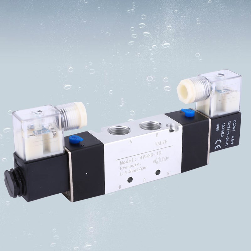 Solenoid Air Valve: 2 Position 5 Port, G3/8 Inlet Outlet G1/4 Exhaust Ports - Compact Easy Assembly, Stable Long-Life Pneumatic Solenoid Valve for Industrial Pneumatic Control - Image 5