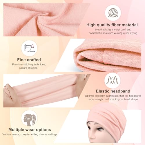 DiyJibb Headbands for Women, 7PCS Wide Cloth Hair Bands for Workout, Yoga, Skincare & Daily Wear, Soft & Stretchy - Image 4