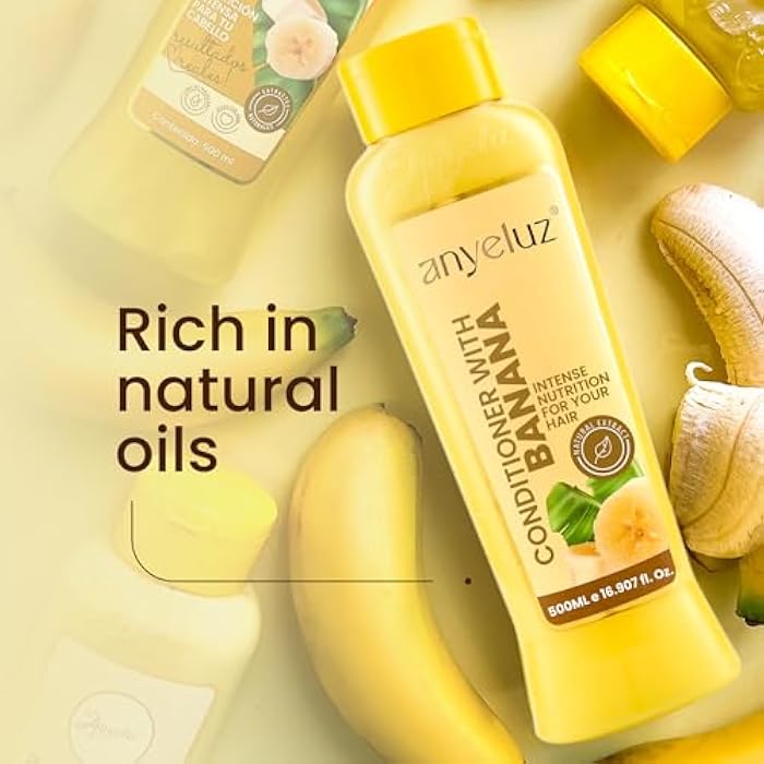 ANYELUZ Banana Conditioner - Deep Conditioning with Olive Oil for Fragile and Damaged Hair - Image 4