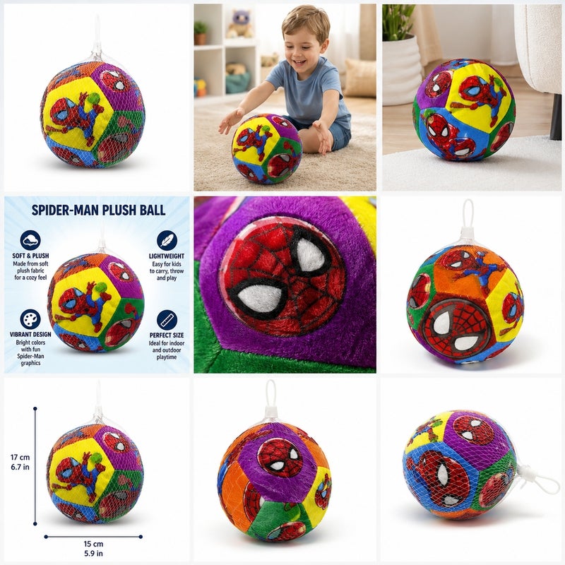 Kids Spider Hero Soft Ball Toy - 7870-97B - Image 2