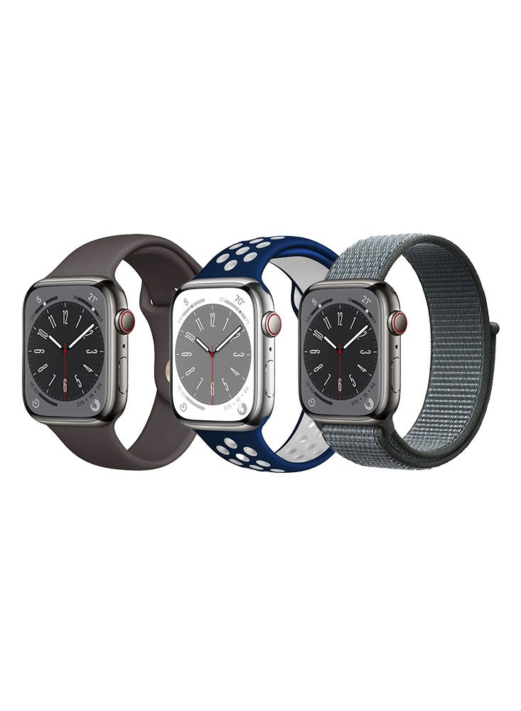 Perfii 3pcs Apple Watch Strap 42/41/40/38mm Replacement for Apple Watch Series 10/9/8/7/6/5/4/SE - Image 1