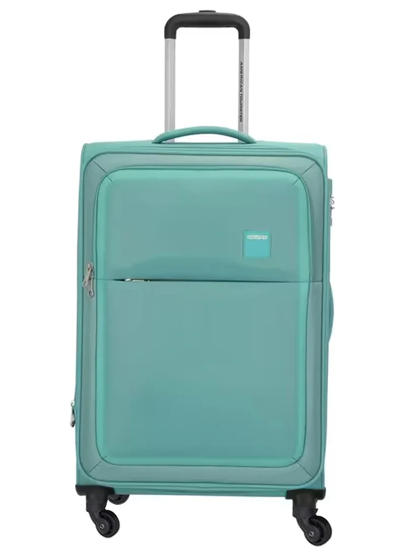 امريكان توريستر حقيبة سفر إشبيلية، حجم الأمتعة المسجلة  سم،  عجلات، قماش ناعم، بوليستر، أخضر، قفل ، جيب أمامي للتخزين، جيب داخلي شبكي بسحاب، ضمان عالمي  سنوات