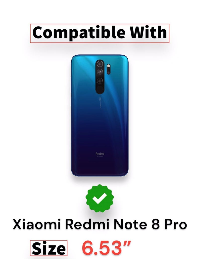 For Xiaomi Redmi Note 8 Pro Shockproof HoneyComb Back Cover , Defender Corners and Semi Transparent Back Compatible With Xiaomi Redmi Note 8 Pro (6.53'') (Semi-Transparent) - Image 3