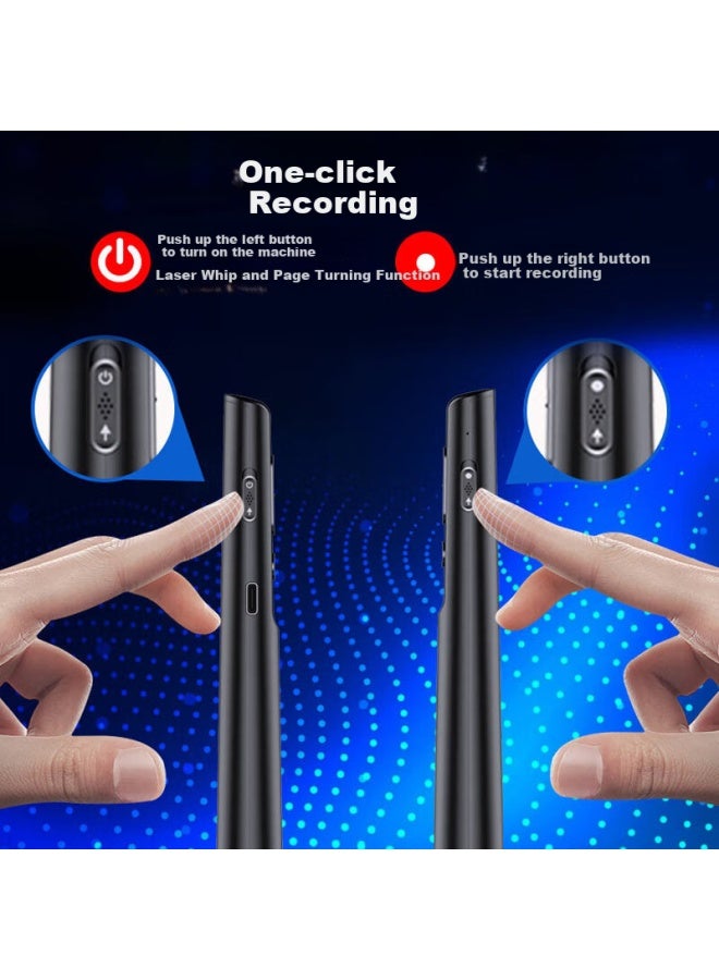 COMIX Comix Q81 16G Smart Voice Recorder With Page Turning Function, Projection Laser Pointer, Professional Hd Noise Reduction, Ideal For Training, Business Meetings, And Interviews - Image 2