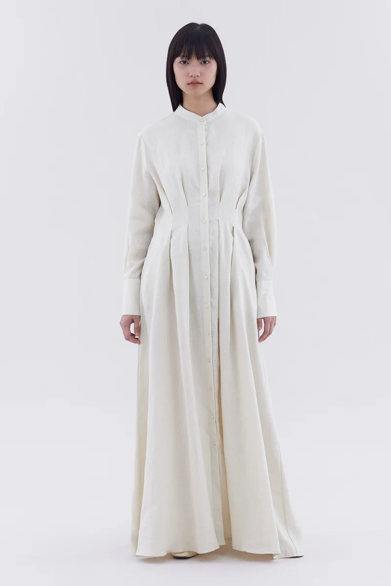 ذا اديتورز ماركت Nolaine Tuck Seam Dress