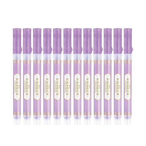 Zebra Pen Kirarich Glitter Highlighter, Chisel Point, Purple Ink, 12 Pack, Model Number: 71680 - Image 3