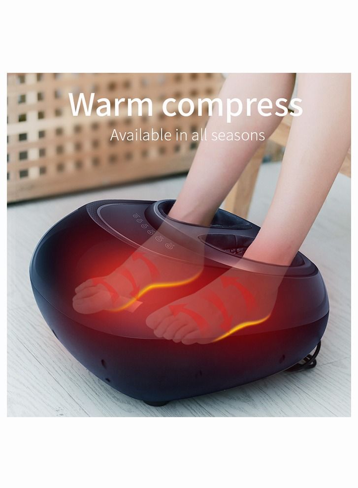 CGY Foot Massager Machine with Heat, Shiatsu Deep Kneading, Multi-Level Settings, Delivers Relief for Tired Muscles and Plantar Fasciitis, Fits feet up to Men Size 12(Black) - Image 5