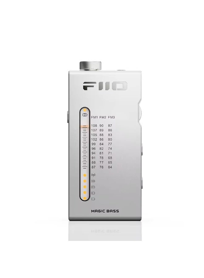 جهاز استقبال راديو ستيريو FM محمول عالي الدقة FiiO RR11 مع ضبط تناظري PVR، وتأثيرات صوتية BASS+3D، نطاق تردد 64-108 ميجاهرتز