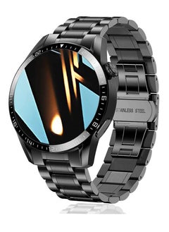 Germany Stainless Steel Fitness Watch IP67 Waterproof Activity Tracker with Heart Rate/Sleep Monitor Pedometer Smart Watch For Android iOS Black
