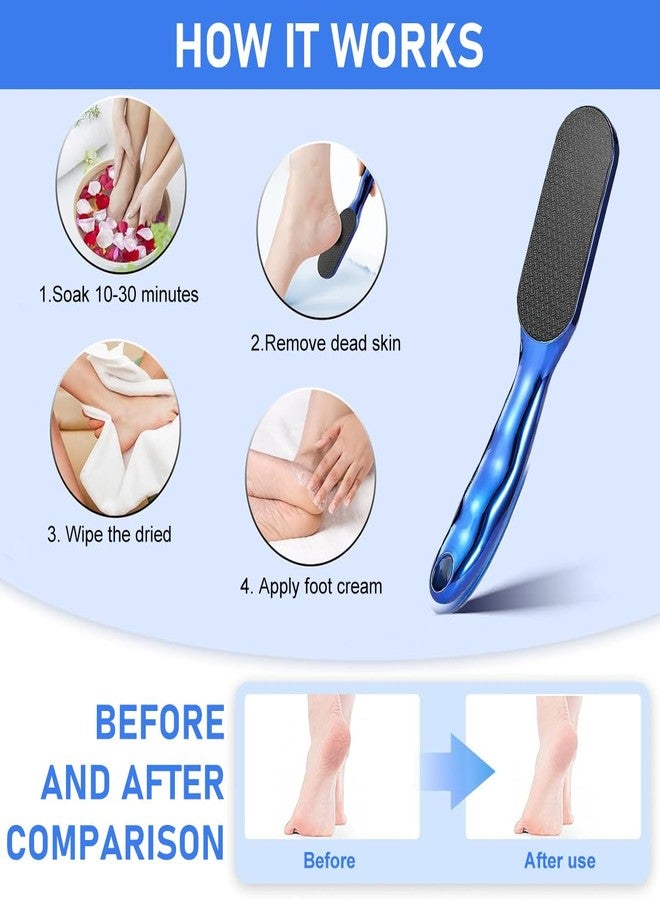 MAYCREATE® Foot File for Women Man Long Handle Foot Heel Exfoliation File Tool for Thick Calluses Removal Foot Skin Exfoliation Tool Foot Grooming File - Image 4
