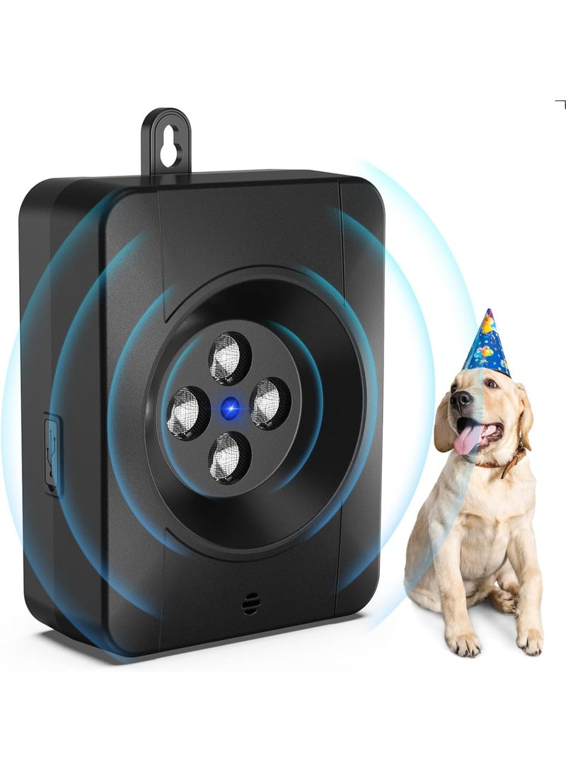 SOLARAE Barking Control Devices, Ultrasonic Anti Barking Devices with 3 Modes, Dog Bark Deterrent Devices, Rechargeable & Waterproof Ultrasonic Stop Dog Barking, 33FT Range, Black