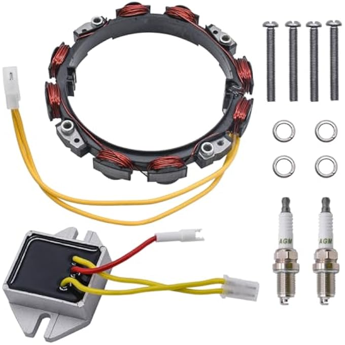 Rebuiman 592830 Alternator Fit for Briggs & Stratton 394890 393374 691185 696458, for John Deere GT235 L120 LT166 Lawn Mower - Image 1