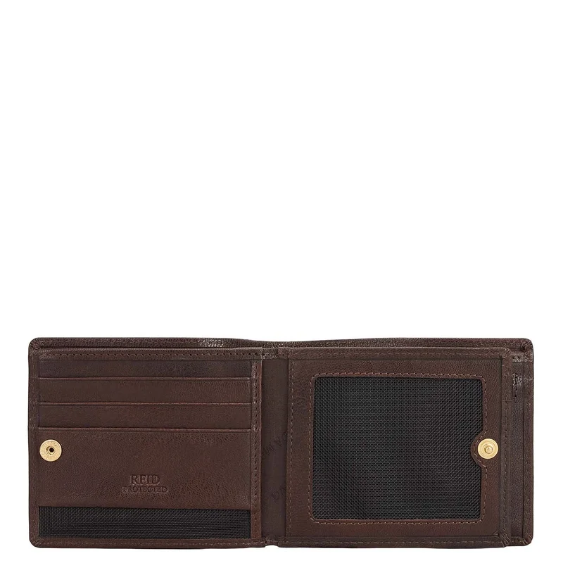 Da Milano brown Brown Bifold Leather Mens Wallet for Men | Best Price UAE