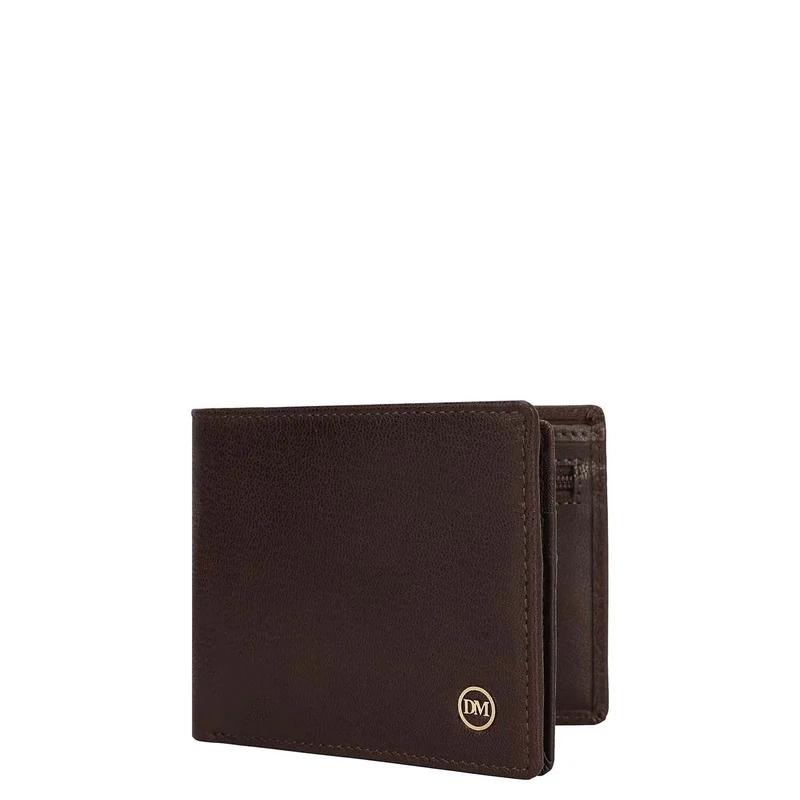 Da Milano brown Brown Bifold Leather Mens Wallet for Men | Best Price UAE