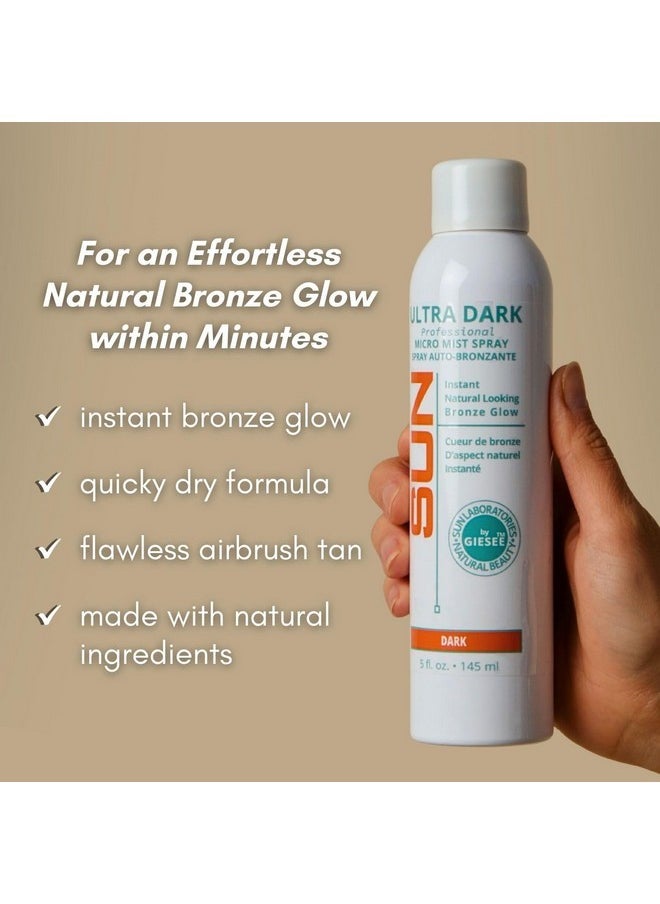 Sun Laboratories by Giesee Sun laboratories By Giesee - Ultra Dark Micro Mist Speay Tan - 3 pack 5 oz Can  - Image 2