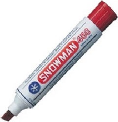 Snowman 450 Cut Tip Permanent Jumbo Mark Red 