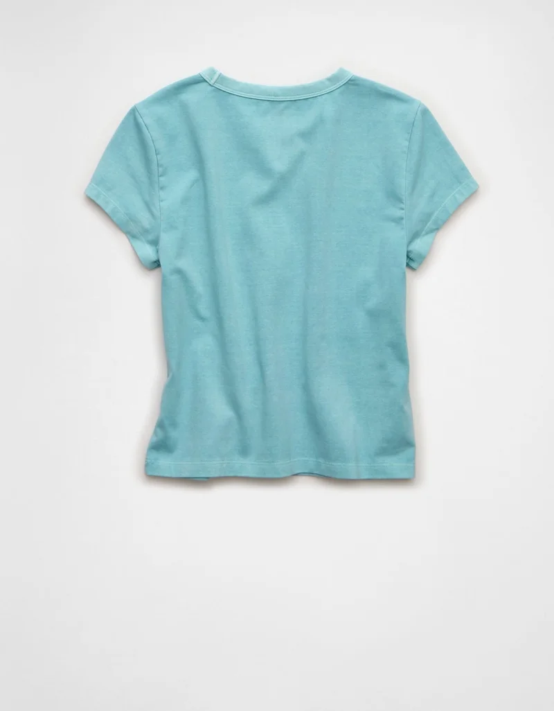 American Eagle  AE Cropped Graphic Baby Tee for Women | Best Price UAE