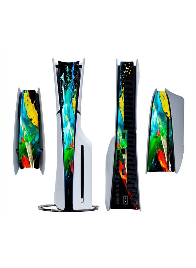 إسكدنيا ملصق نحيف لجهاز PS5، ملصق متوسط ​​للآلة، ملصق مضيف، شريط جانبي، ملصق متوسط-اللون: 32 - Image 1