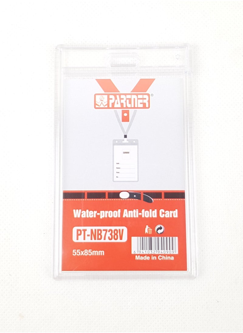 PARTNER 5-Piece ID Card Holder Vertical Acrylic Material  - Image 2