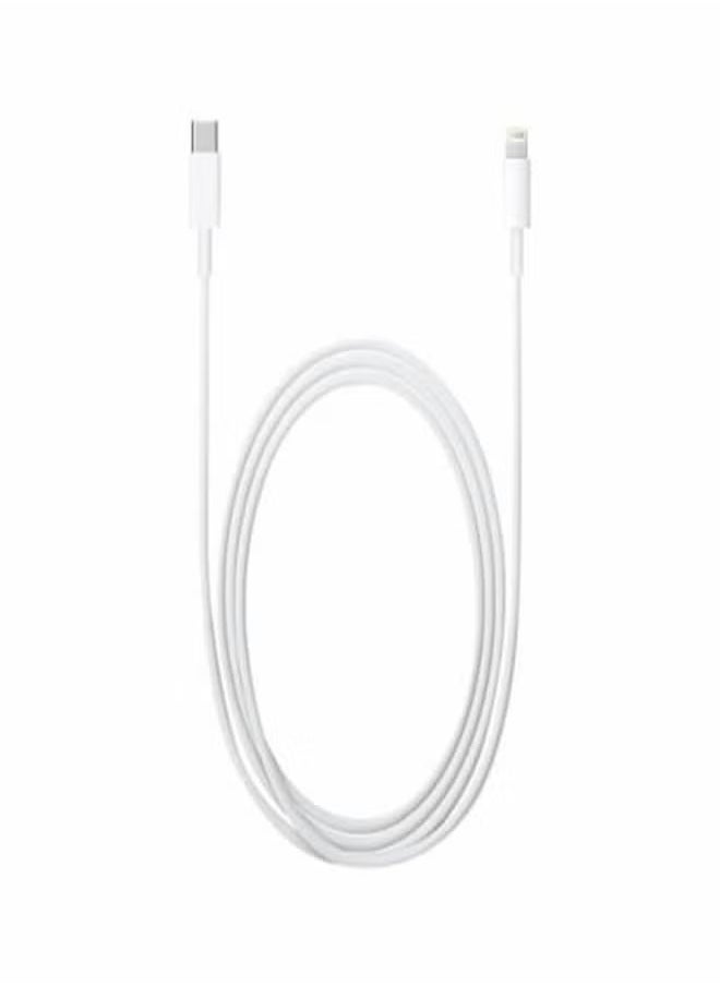 USB Type C To Lightning Data Charging Cable White