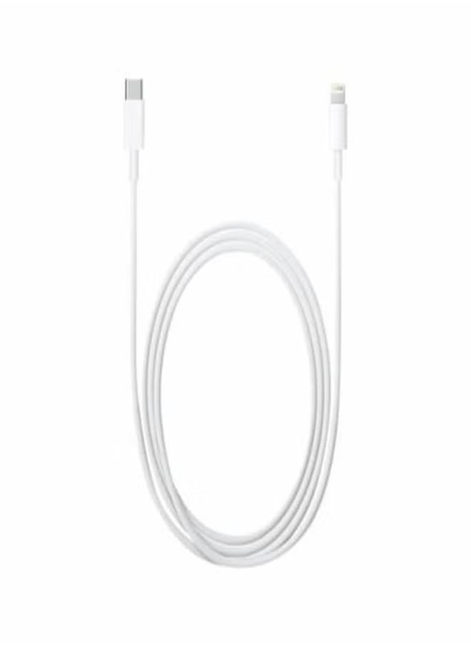 USB Type C To Lightning Data Charging Cable White