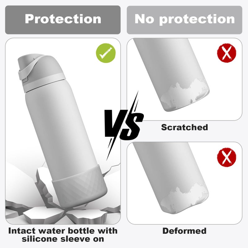 Beonsky Silicone Boot for Owala Water Bottle 32 oz, Anti-Slip Protective Sleeve for FreeSip/Twist/Flip Stainless Steel Water Bottles Accessories - Image 3
