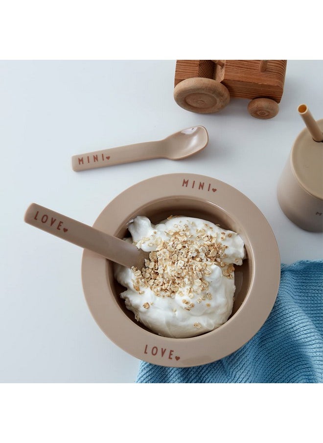 Design letters Design Letters Mini Kids Deep Plate | Unbreakable Deep Dinner Plates for Baby | Reusable Tableware for Kids, Toddlers | Round Dinnerware Plates Designed in Denmark | Drop safe,BPA Free Children Dishes  - Image 3