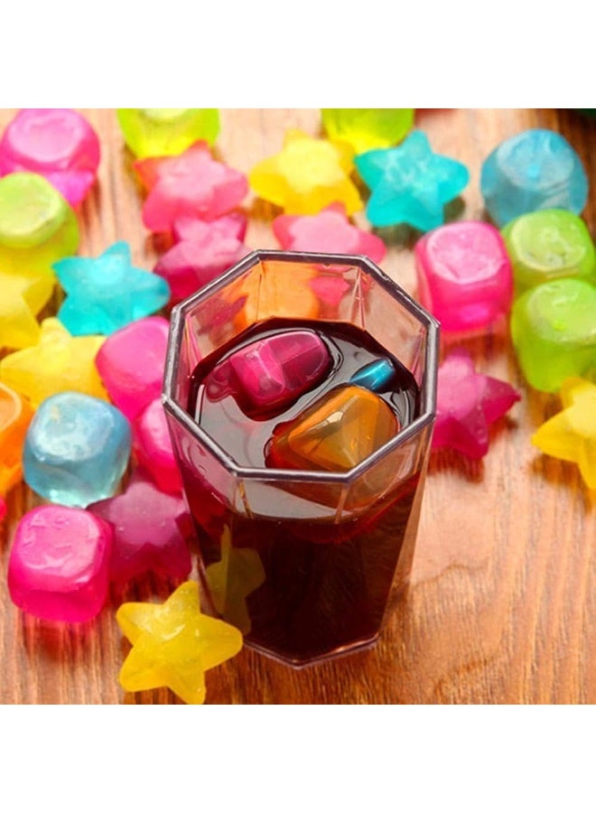 عبوة من 10 مكعبات ثلج قابلة لإعادة الاستخدام - بلاستيكية على شكل فاكهة، قابلة للغسل والتجميد | مكعبات ثلج ممتعة وصديقة للبيئة للعصائر والمشروبات الباردة والكوكتيلات والشاي والقهوة والماء - Image 3