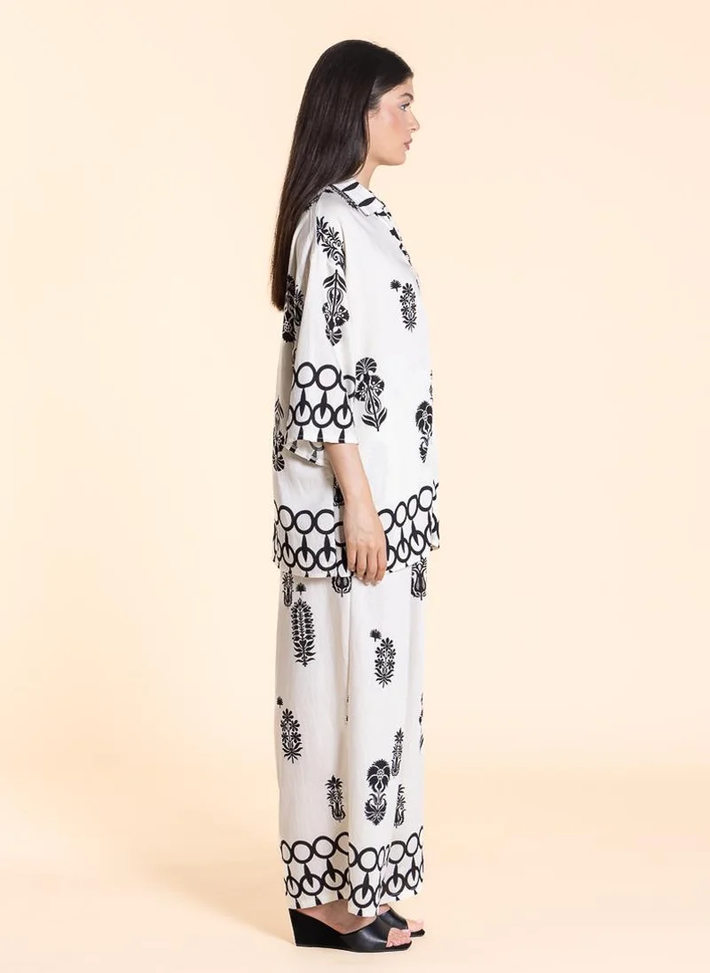 شايبس COMFORT PRINTED SHIRT SET