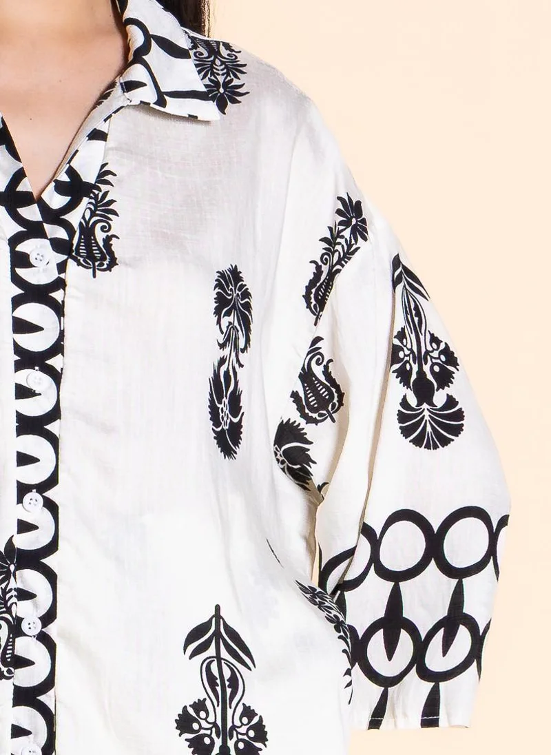 شايبس COMFORT PRINTED SHIRT SET