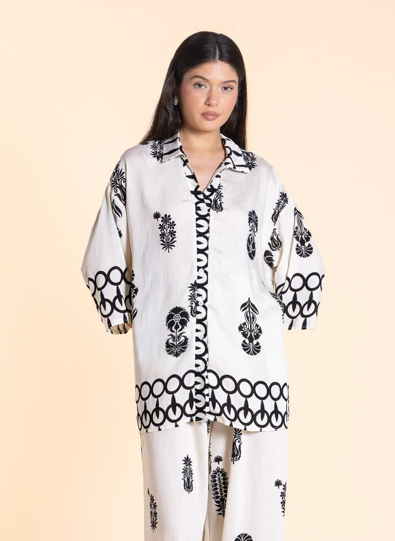 شايبس COMFORT PRINTED SHIRT SET