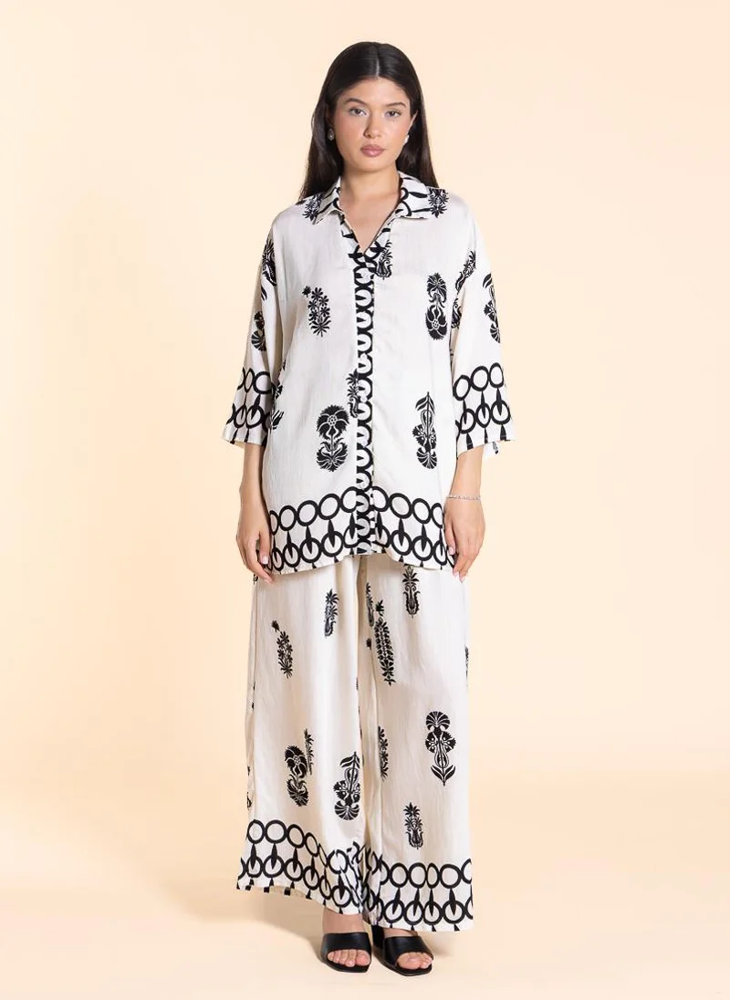 شايبس COMFORT PRINTED SHIRT SET