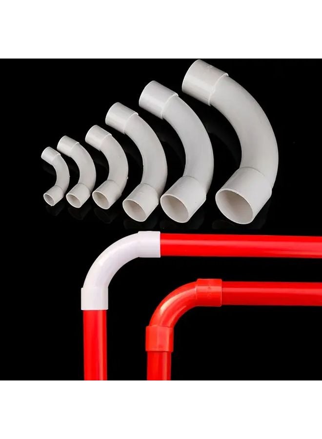 2PCS 3 4 Inch 90 Degree Arc Elbow Heavy Duty PVC Pipe Fittings For Plumbing HVAC - Image 2